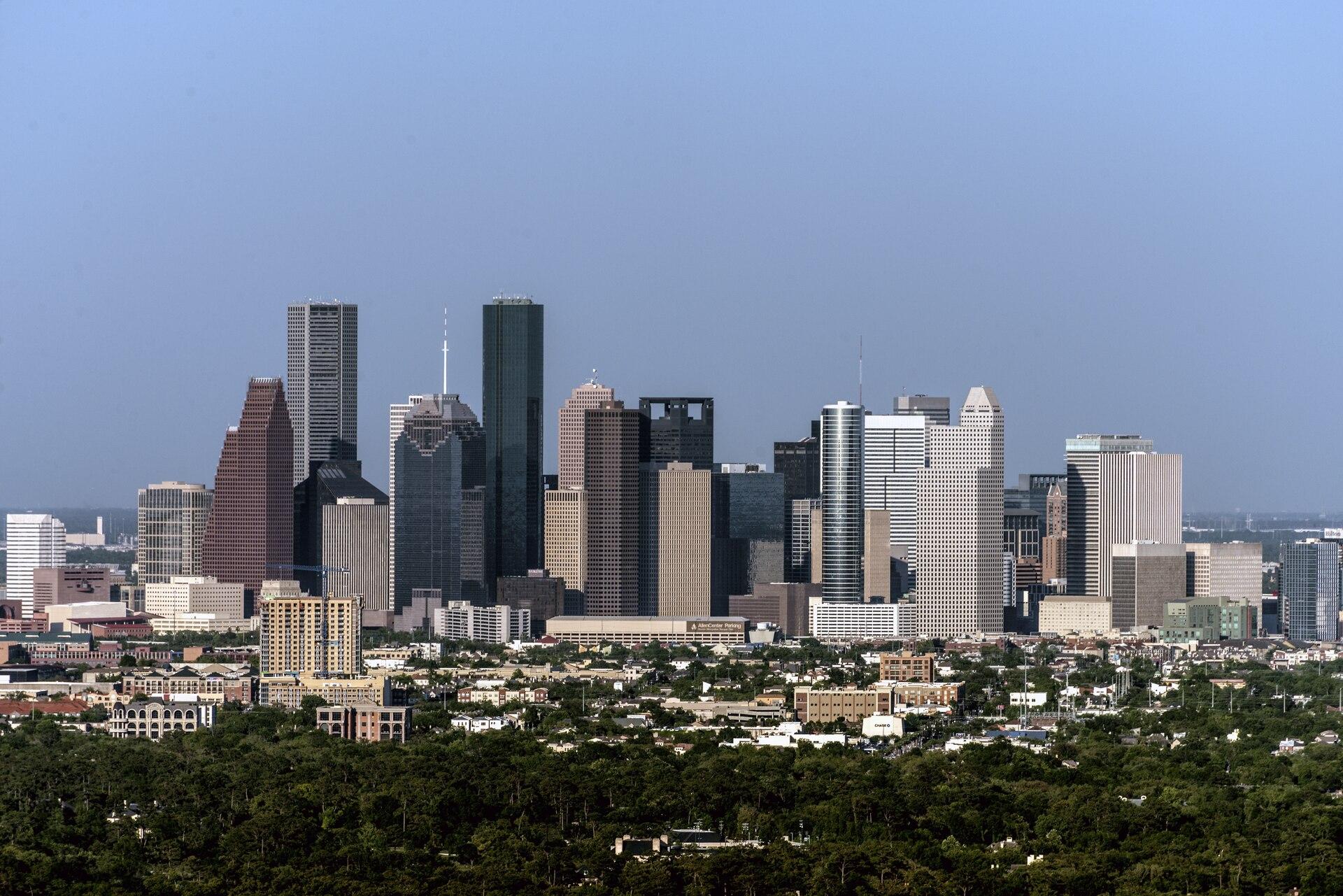 The downtown Houston, Texas skyline