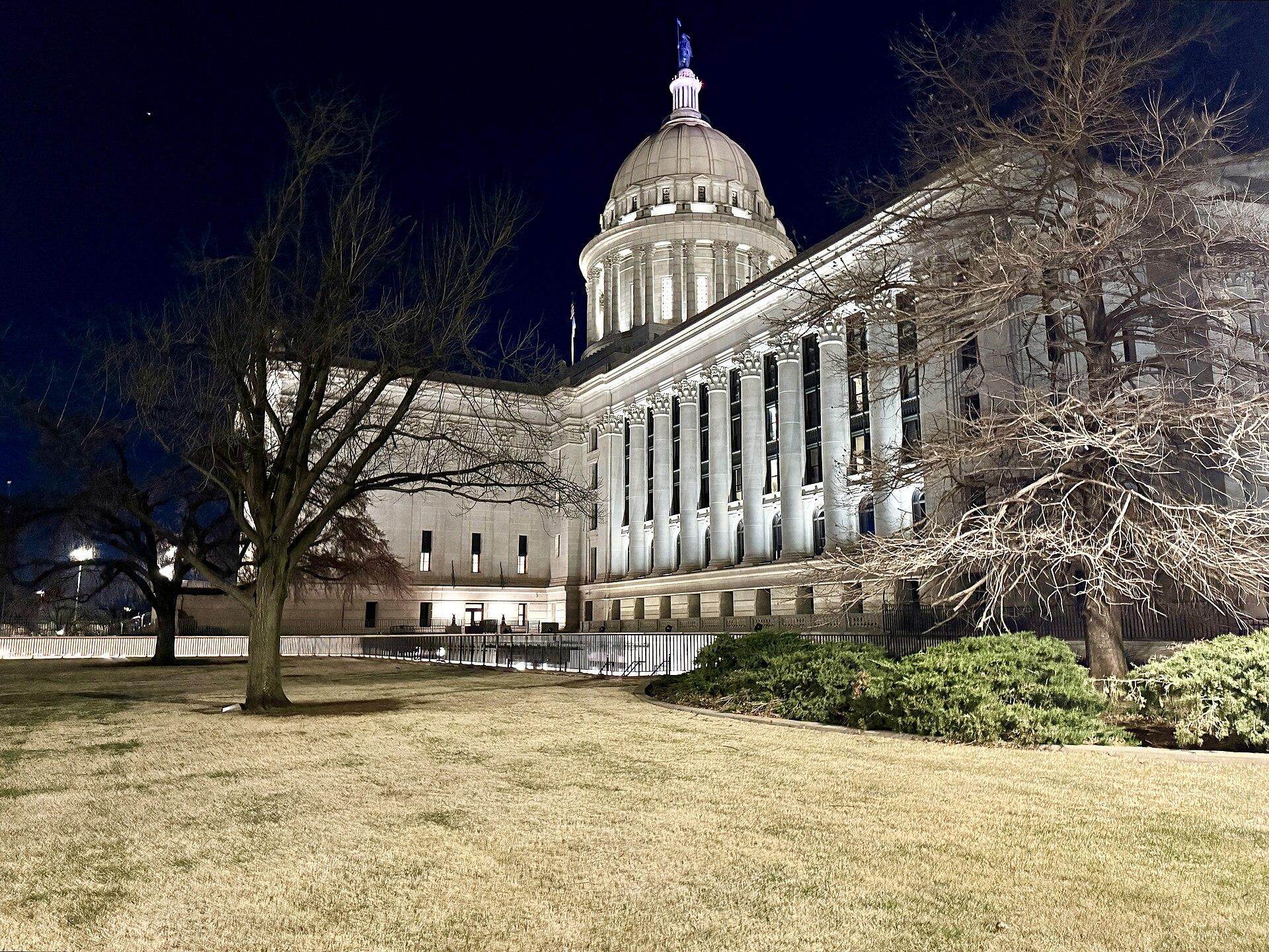 The Oklahoma State Capitol in Oklahoma City
