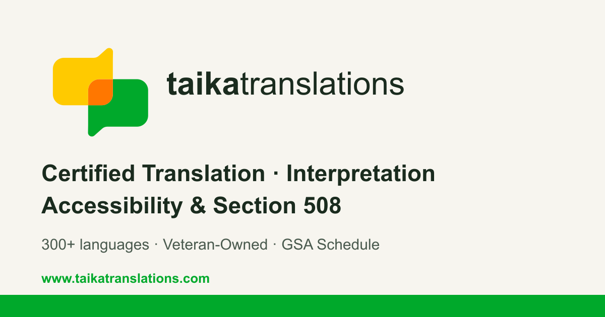 TaikaTranslations - Certified translation and interpretation company
